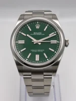 Rolex Oyster Perpetual Replica 124300 Stainless Steel Green Dial - Image 4