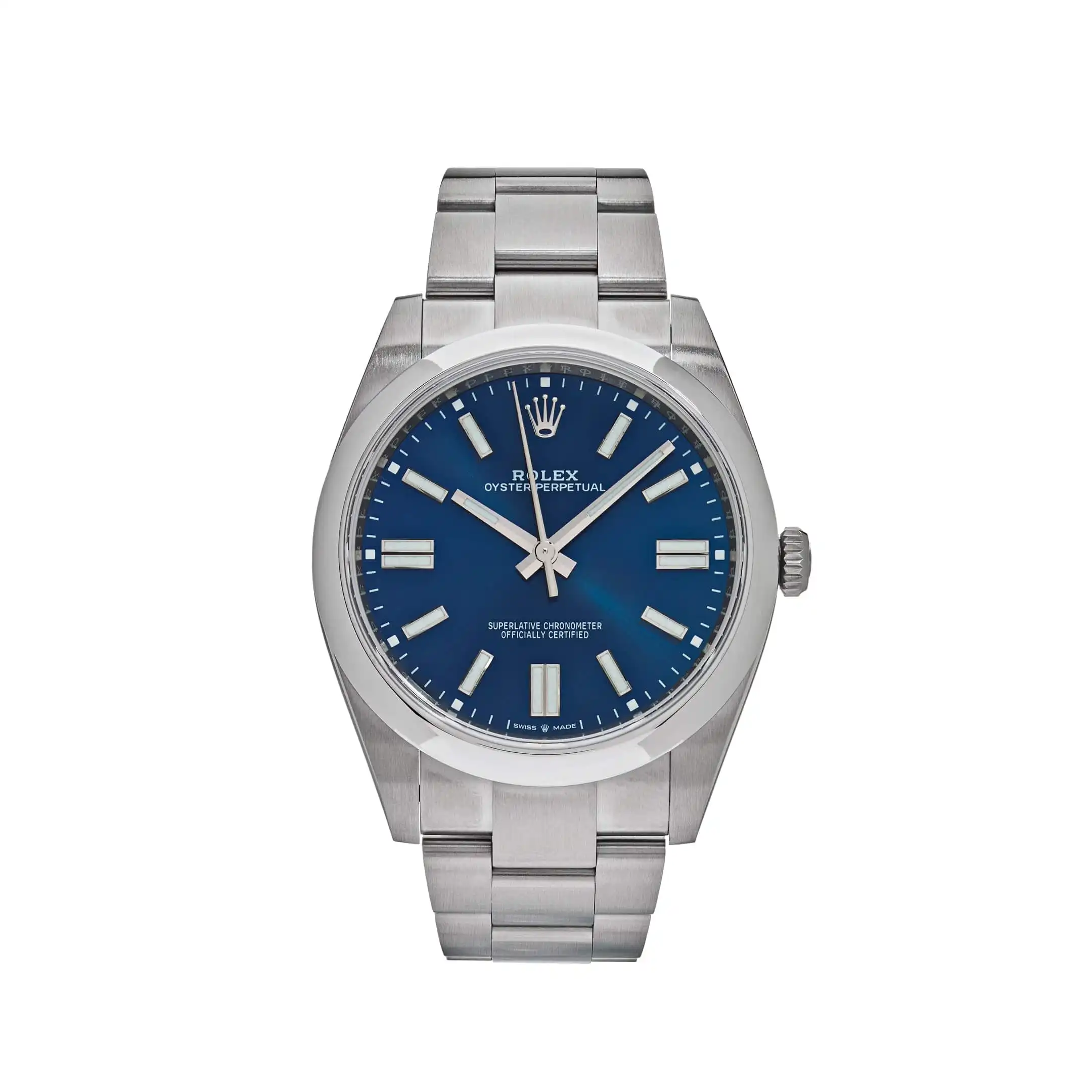 sp5sv0pefoz.webp Rolex Oyster Perpetual Replica 124300 Stainless Steel Bright Blue Dial - Image 1