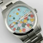 Rolex Oyster Perpetual Replica 124300 Stainless Steel Celebration Motif Dial - Image 3