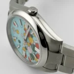 Rolex Oyster Perpetual Replica 124300 Stainless Steel Celebration Motif Dial - Image 4