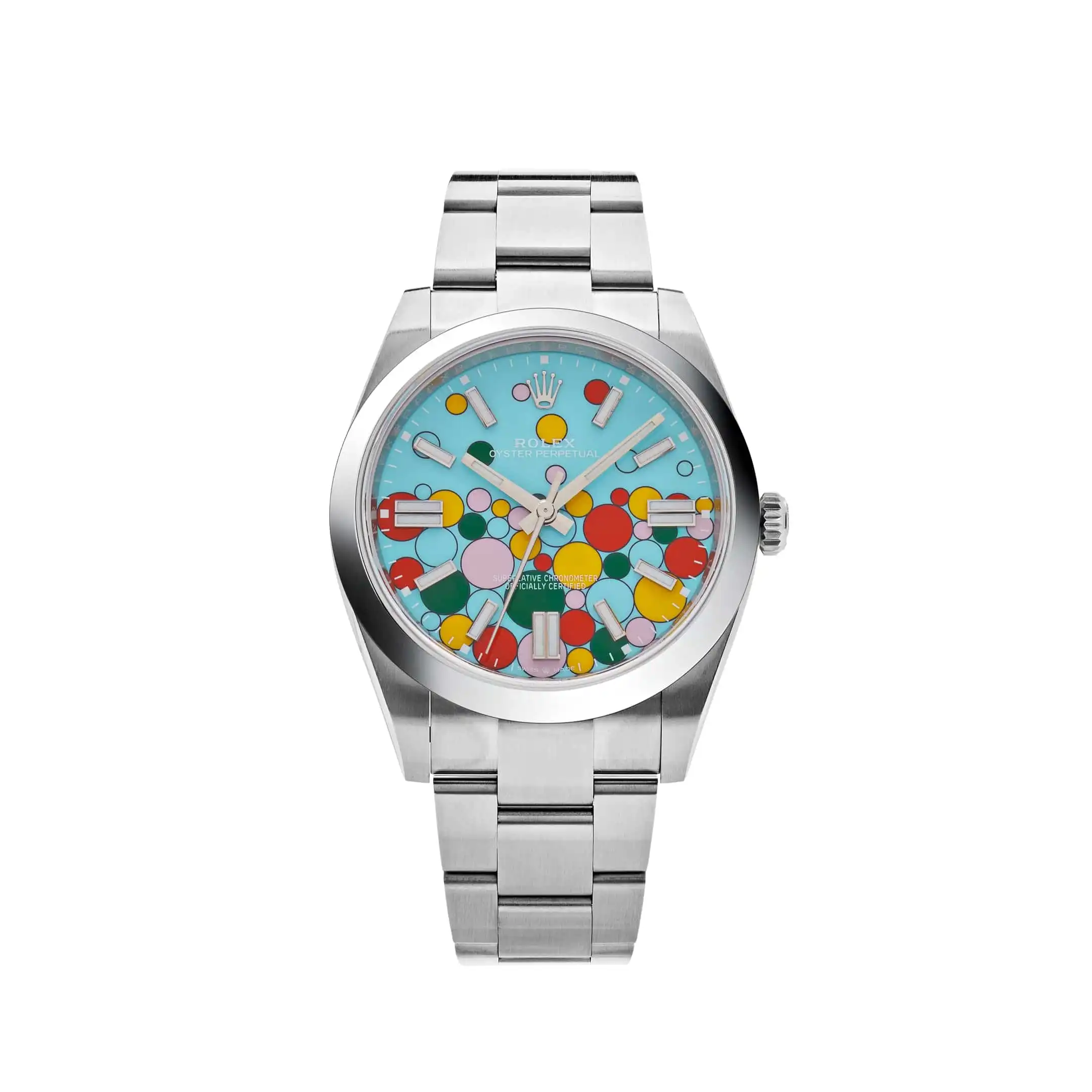 z4zlmp0nsmx.webp Rolex Oyster Perpetual Replica 124300 Stainless Steel 'Celebration Motif' Dial - Image 1