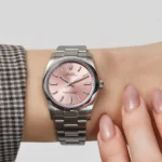 Rolex Oyster Perpetual Replica 124200 Ladies Stainless Steel Pink Dial - Image 2
