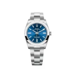Rolex Oyster Perpetual Replica 124200 Ladies Stainless Steel Blue Dial