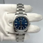 Rolex Oyster Perpetual Replica 124200 Ladies Stainless Steel Blue Dial - Image 3