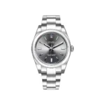 Rolex Oyster Perpetual Replica 114300 Stainless Steel Rhodium Slate Grey Stick