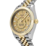 Replica Rolex Sky-Dweller 336933 Stainless Steel Yellow Gold Jubilee Champagne Dial - Image 3