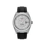 Replica Rolex Sky-Dweller 336259TBR White Gold Meteorite Dial Diamond Bezel and Case