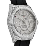 Replica Rolex Sky-Dweller 336259TBR White Gold Meteorite Dial Diamond Bezel and Case - Image 5