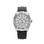 Replica Rolex Sky-Dweller 336239 White Gold White Dial Oysterflex