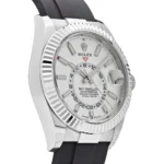 Replica Rolex Sky-Dweller 336239 White Gold White Dial Oysterflex - Image 4