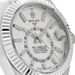 Replica Rolex Sky-Dweller 336239 White Gold White Dial Oysterflex - Image 5