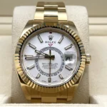 Replica Rolex Sky-Dweller 326938 Yellow Gold White Dial - Image 2