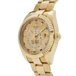 Replica Rolex Sky-Dweller 326938 Yellow Gold Champagne Dial Arabic Numerals - Image 3