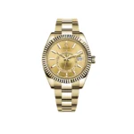 Replica Rolex Sky-Dweller 326938 Yellow Gold Champagne Dial