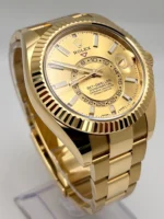 Replica Rolex Sky-Dweller 326938 Yellow Gold Champagne Dial - Image 3