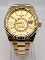 Replica Rolex Sky-Dweller 326938 Yellow Gold Champagne Dial - Image 4