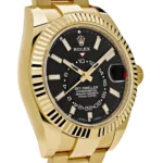 Replica Rolex Sky-Dweller 326938 Yellow Gold Black Dial - Image 2