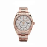 Replica Rolex Sky-Dweller 326935 Rose Gold White Dial