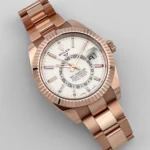 Replica Rolex Sky-Dweller 326935 Rose Gold White Dial - Image 3