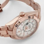 Replica Rolex Sky-Dweller 326935 Rose Gold White Dial - Image 4