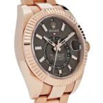 Replica Rolex Sky-Dweller 326935 Rose Gold Rhodium Slate Grey Dial - Image 3