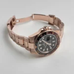 Rolex GMT-Master II Replica 126715CHNR 'Root Beer' Rose Gold Black Dial - Image 5