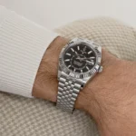 Replica Rolex Sky-Dweller 326934 Stainless Steel Black Dial Jubilee - Image 2