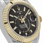 Replica Rolex Sky-Dweller 326933 Stainless Steel Yellow Gold Jubilee Black Dial - Image 5