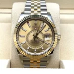 Replica Rolex Sky-Dweller 326933 Stainless Steel Yellow Gold Champagne Dial - Image 2