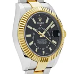 Replica Rolex Sky-Dweller 326933 Stainless Steel Yellow Gold Black Dial - Image 4