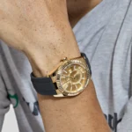 Replica Rolex Sky-Dweller 326238 Yellow Gold Champagne Dial Rubber Strap - Image 2