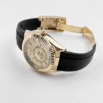 Replica Rolex Sky-Dweller 326238 Yellow Gold Champagne Dial Rubber Strap - Image 3