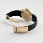 Replica Rolex Sky-Dweller 326238 Yellow Gold Champagne Dial Rubber Strap - Image 8