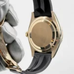 Replica Rolex Sky-Dweller 326238 Yellow Gold Champagne Dial Rubber Strap - Image 10