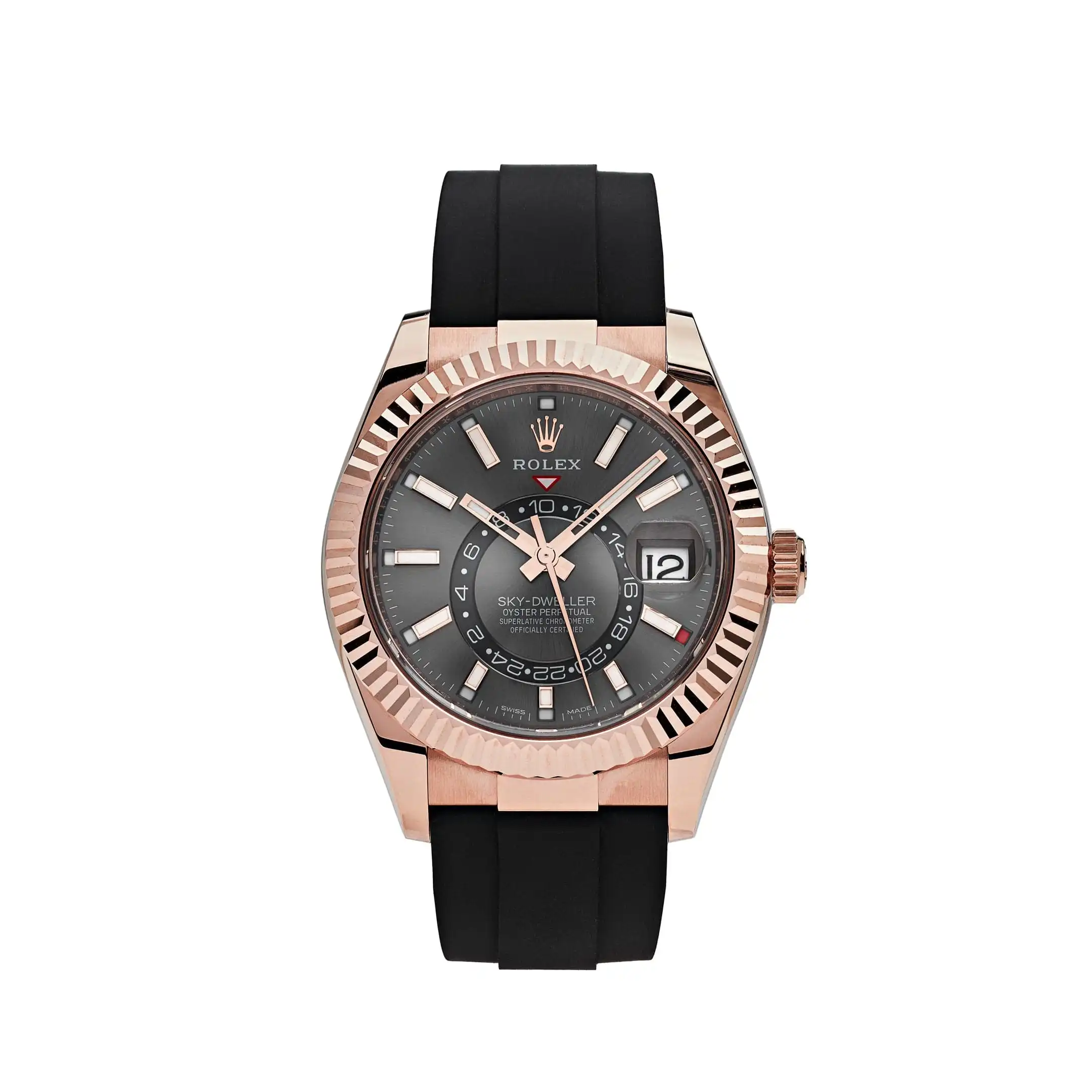 h3e5xyhq0j4.webp Replica Rolex Sky-Dweller 326235 Rose Gold Rhodium Dial - Image 1