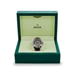 Replica Rolex Sky-Dweller 326139 White Gold Black Dial Leather Strap - Image 7