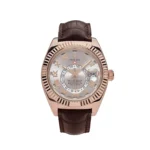 Replica Rolex Sky-Dweller 326135 Rose Gold Sundust Dial