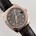 Replica Rolex Sky-Dweller 326135 Rose Gold Chocolate Dial - Image 2