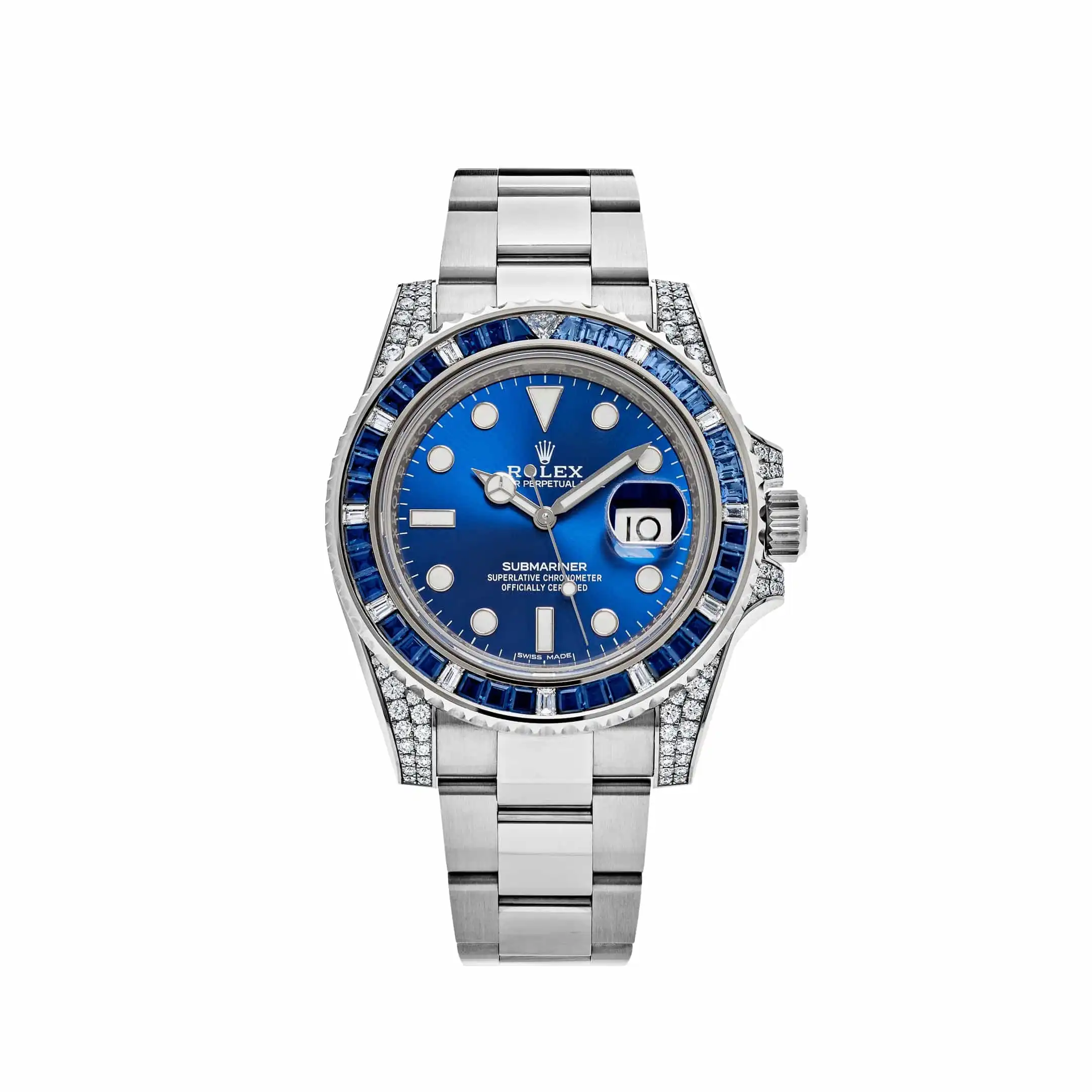 0tvxknl0ooo.webp Rolex Submariner Date Replica 116659SABR White Gold Blue Dial Sapphire Diamond - Image 1