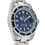 Rolex Submariner Date Replica 116659SABR White Gold Blue Dial Sapphire Diamond Bezel - Image 4