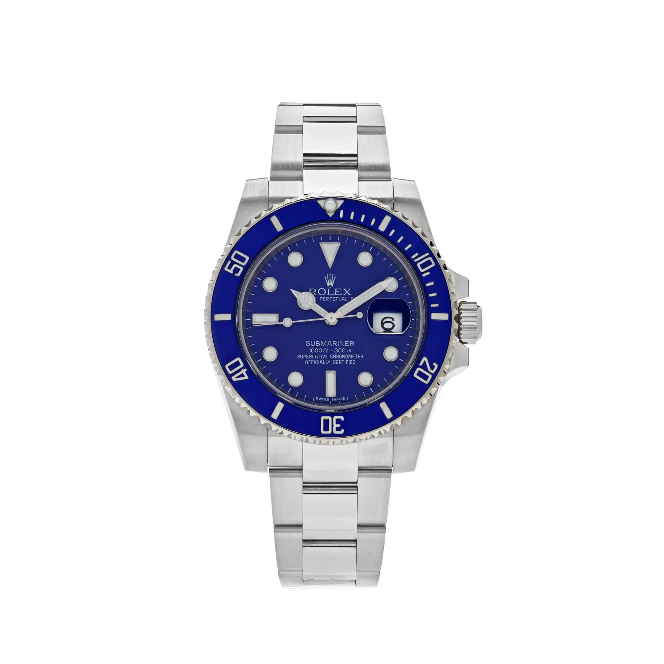 shkocnt4uyd.webp Rolex Submariner Date Replica 116619LB White Gold Blue Dial Blue Bezel - Image 1