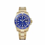 Rolex Submariner Date Replica 116618LB Yellow Gold Blue Diamond Dial