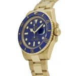 Rolex Submariner Date Replica 116618LB Yellow Gold Blue Diamond Dial - Image 3
