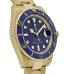 Rolex Submariner Date Replica 116618LB Yellow Gold Blue Diamond Dial - Image 4
