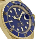 Rolex Submariner Date Replica 116618LB Yellow Gold Blue Diamond Dial - Image 5