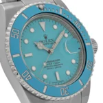 Rolex Submariner Date Replica 116610LN Stainless Steel With Aftermarket Custom Made Blue Dial - Image 5