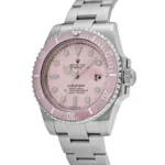 Rolex Submariner Date Replica 116610LN Stainless Steel With Aftermarket Custom Made Pink Dial - Image 4