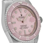 Rolex Submariner Date Replica 116610LN Stainless Steel With Aftermarket Custom Made Pink Dial - Image 6