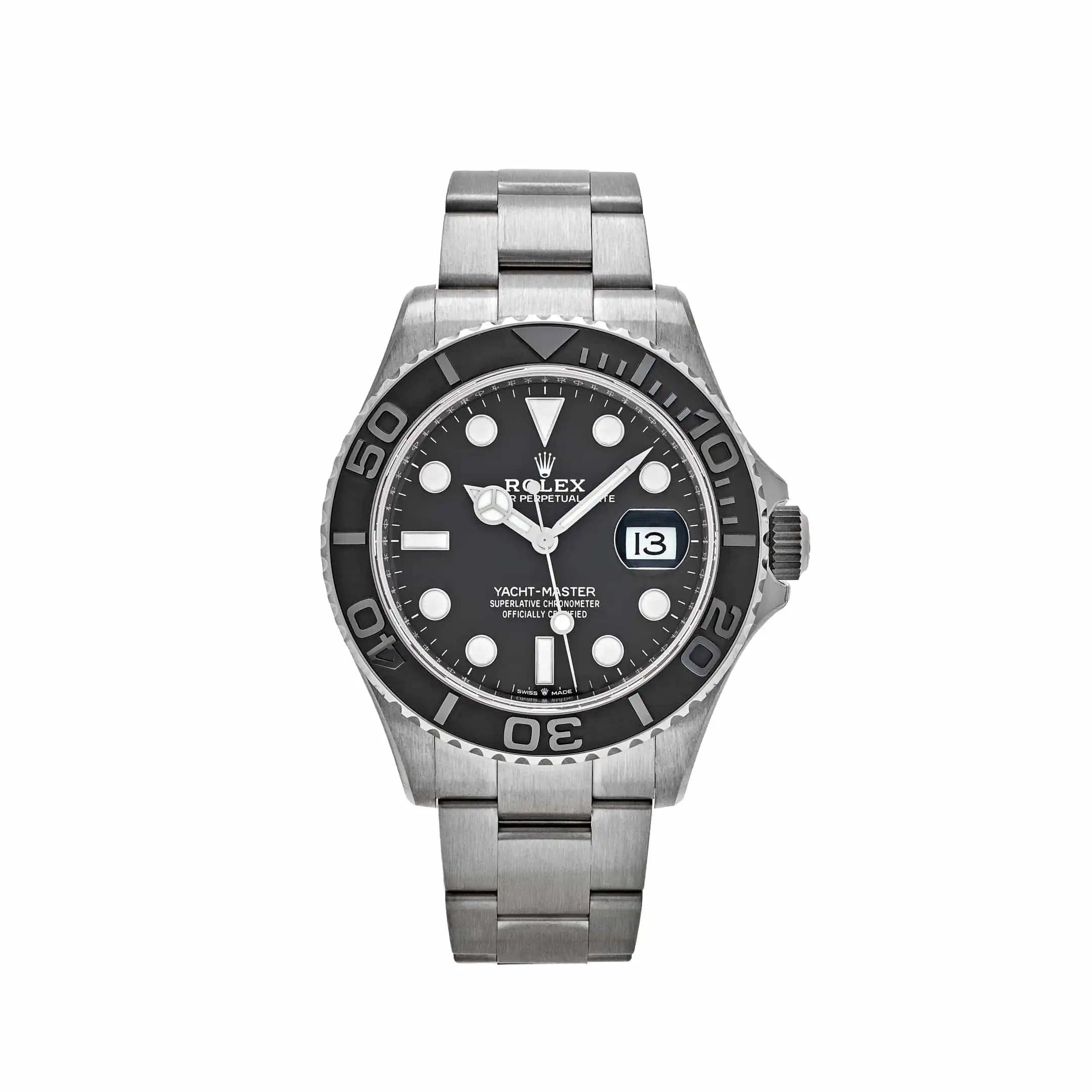 2lrjcqbahmf.webp Rolex Yacht-Master Replica 226627 RLX Titanium Black Dial - Image 1
