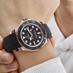 Rolex Yacht-Master Replica 126655 Rose Gold Black Dial - Image 2